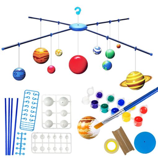 Toy Eight Planets Solar System Model Making Kit – DIY Hanging Educational Space Toy for Kids Ages 6-12 - Image 3