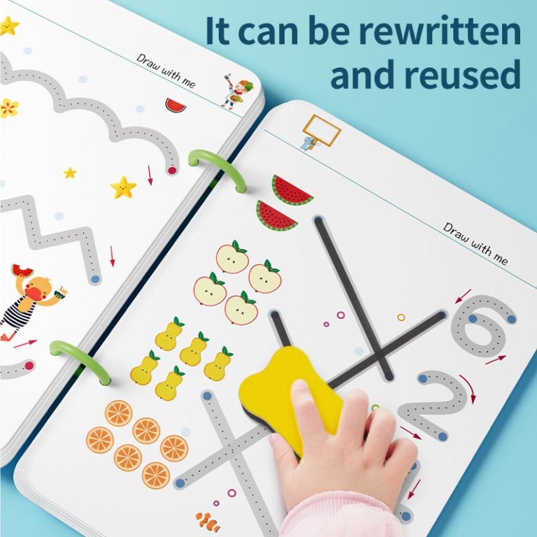 Reusable Handwriting Workbook – Smart Learning & Brain Development Tool