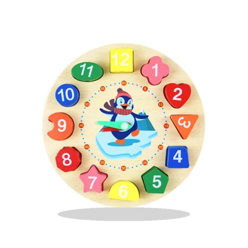 6-in-1 Montessori Wooden Educational Toy Set – Shape Sorter, Xylophone, Clock, Bead Maze & More - Image 3