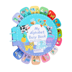 Montessori Alphabet Busy Book – English Letter Learning & Pen Control Training Toy for Kids