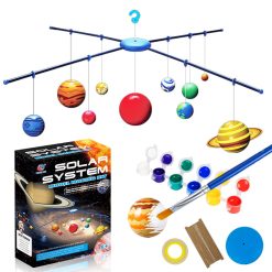 Toy Eight Planets Solar System Model Making Kit – DIY Hanging Educational Space Toy for Kids Ages 6-12