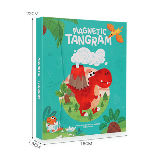 Montessori Magnetic Tangram Puzzle Book – DIY Educational Toy for Kids - Image 6