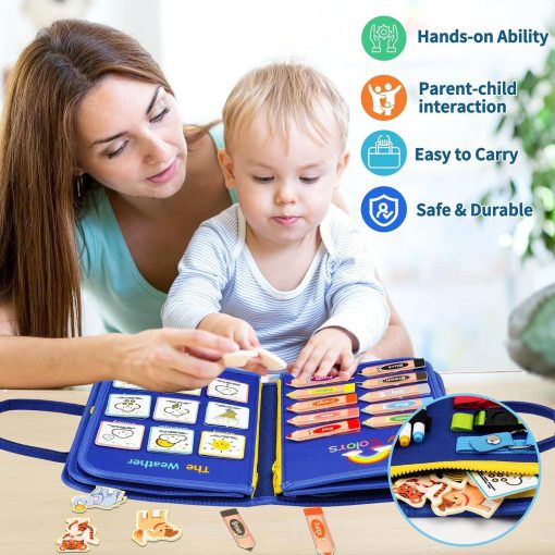 Ultimate Felt Busy Board – Montessori Sensory Learning Toy - Image 3