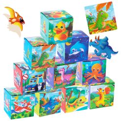 24-Piece Montessori Travel Cartoon Jigsaw Puzzle – Early Educational Toy for Kids