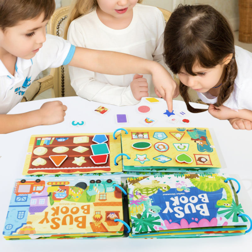 Montessori 3D Felt Busy Book – Sensory Matching & Learning Puzzle Game for Kids - Alphabet - Image 4
