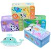 6-in-1 Wooden Cartoon Animal 3D Jigsaw Puzzle Set – Early Learning Toy for Kids