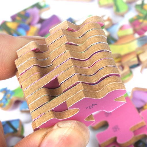 Wooden 60-Piece Cartoon Animal Jigsaw Puzzle in Iron Box – Educational Toy for Kids - Image 5