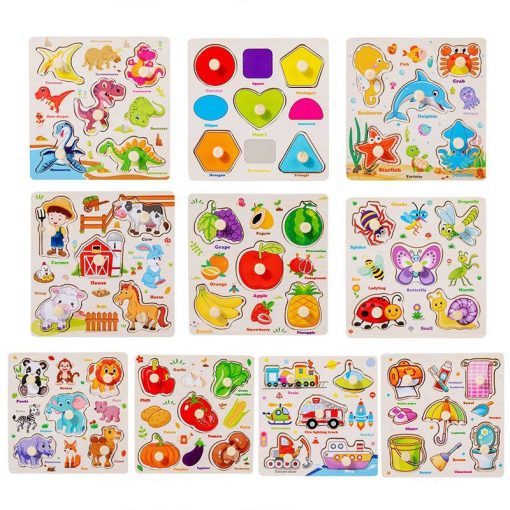 Montessori Wooden 3D Peg Puzzle Board – Early Educational Matching Game for Kids - Image 4