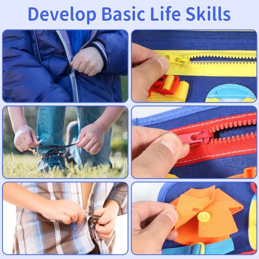Ultimate Felt Busy Board – Montessori Sensory Learning Toy - Image 7