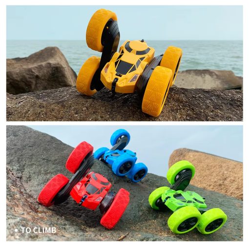 360° Rotating Double-Sided Rechargable RC Stunt Car - 4 Colors - Image 3