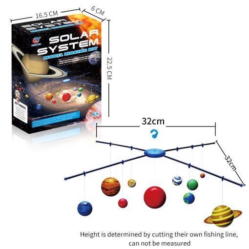 Toy Eight Planets Solar System Model Making Kit – DIY Hanging Educational Space Toy for Kids Ages 6-12 - Image 2