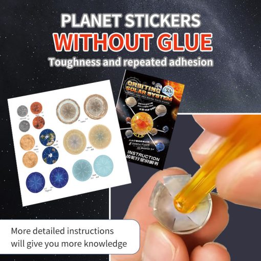 High-Quality Rotating Solar System Model – DIY Planets STEM Science Educational Toy for Kids - Image 4