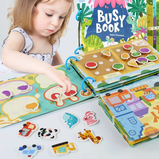 Montessori 3D Felt Busy Book – Sensory Matching & Learning Puzzle Game for Kids - Alphabet - Image 5