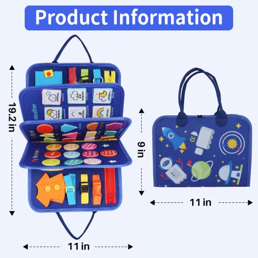 Ultimate Felt Busy Board – Montessori Sensory Learning Toy - Image 8