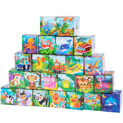 24-Piece Montessori Travel Cartoon Jigsaw Puzzle – Early Educational Toy for Kids - Image 6