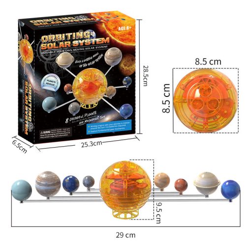 High-Quality Rotating Solar System Model – DIY Planets STEM Science Educational Toy for Kids - Image 5