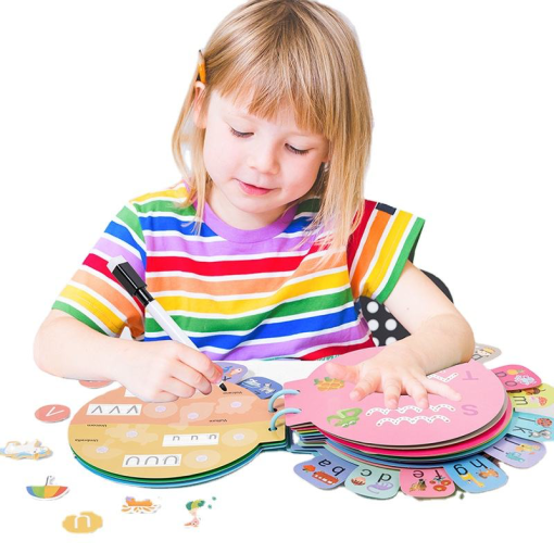 Montessori Alphabet Busy Book – English Letter Learning & Pen Control Training Toy for Kids - Image 4