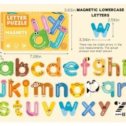 Magnetic Cognitive Puzzle Set for Kids – Learning Toy (3+ Years) - Letter - Lower Case