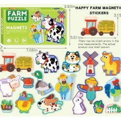 Magnetic Cognitive Puzzle Set for Kids – Learning Toy (3+ Years) - Farm