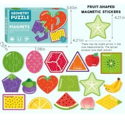 Magnetic Cognitive Puzzle Set for Kids – Learning Toy (3+ Years) - Geometry