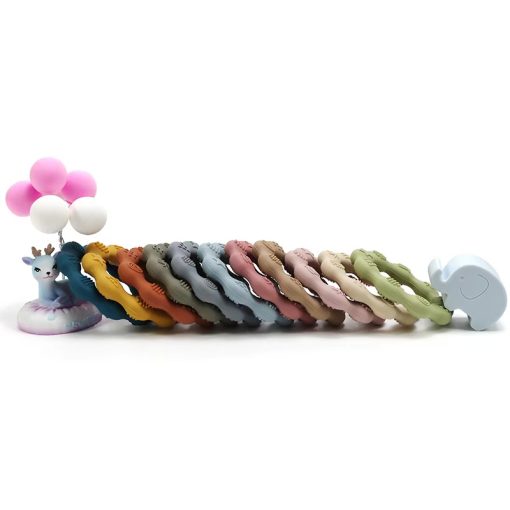 Silicone Ring Baby Teether – Premium BPA-Free Soft Teething Toy - Image 5