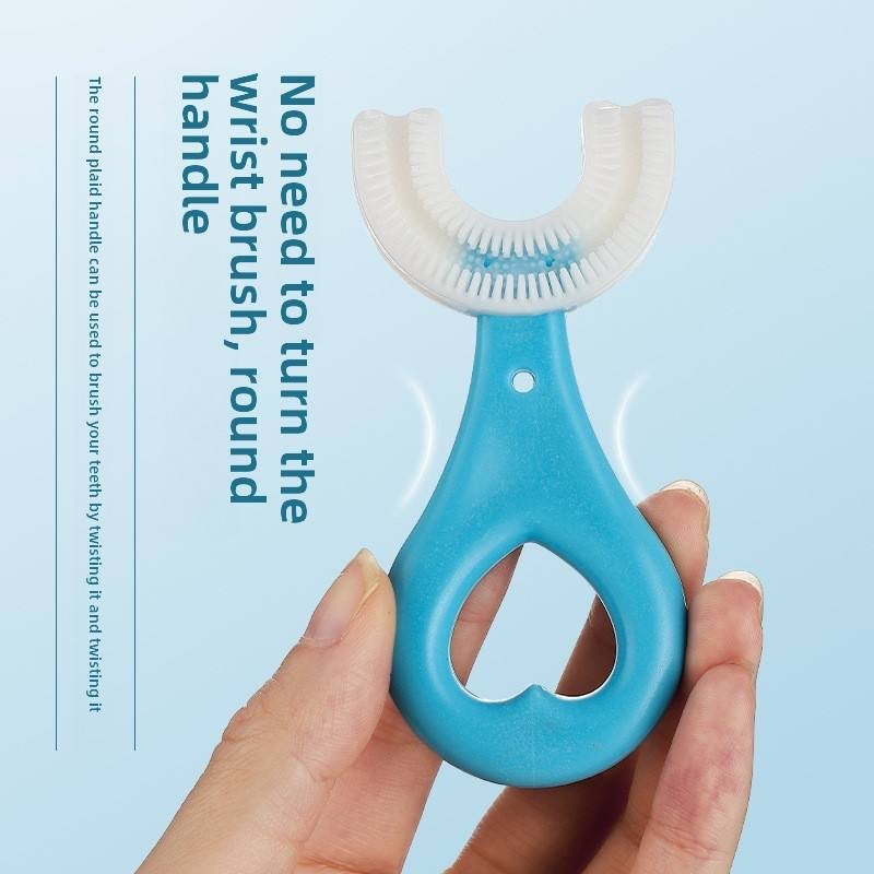 U-Shaped Toothbrush for Kids – Soft Silicone Bristles - Image 5
