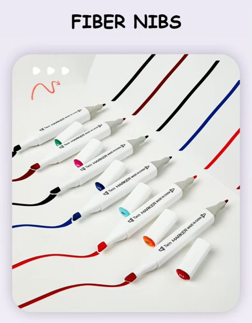 Dual Tip Art Marker Set – Vibrant Colors & Kids-Friendly - Image 4