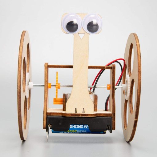 STEM Robot Car Kit – DIY Wooden Self-Balancing Fun Car - Image 2