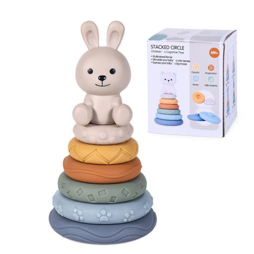 Stacked Circle Baby Stacking Toy – Montessori Cognitive Rings for Kids - Image 2