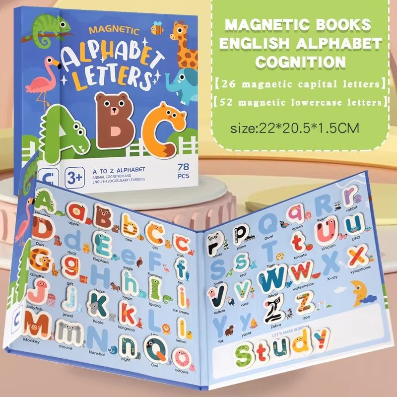 Magnetic Alphabet Learning Book – Preschool English Letters Toy - Image 7