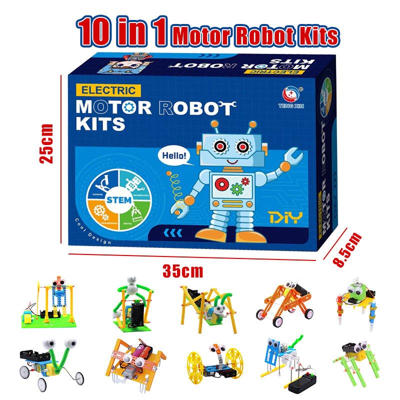 10-in-1 Robot STEM Kit – Magical Physics Science Toy for Kids