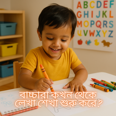 বাচ্চারা কখন থেকে লেখা শেখা শুরু করতে পারে? প্যারেন্টদের জন্য গাইড