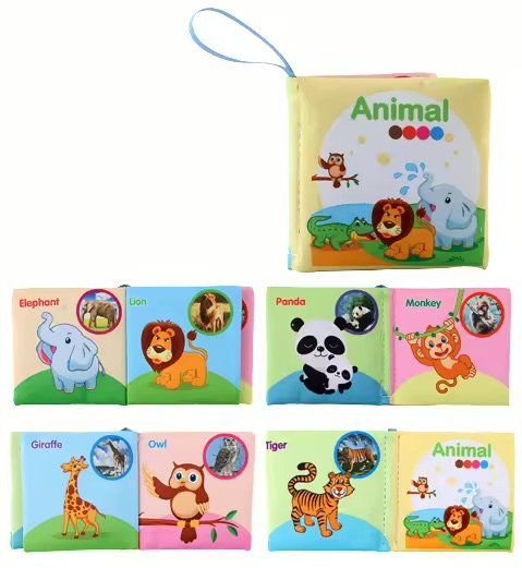 Soft Baby Cloth Book (4.5"x4.5") – Early Learning Sensory Toy for 0–12 Months - Image 3