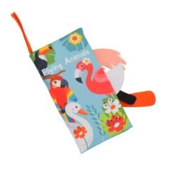 Soft Baby Cloth Book (8.5"X5")– Early Learning Sensory Toy for 0–12 Months - Flying Animal