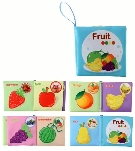 Soft Baby Cloth Book (4.5"x4.5") – Early Learning Sensory Toy for 0–12 Months - Image 5