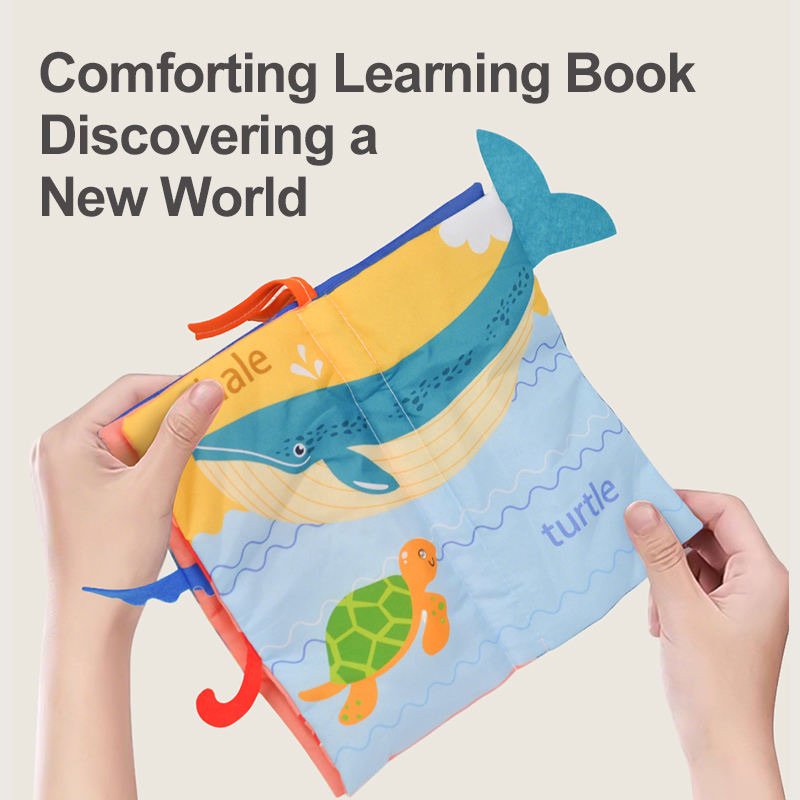 Soft Baby Cloth Book (8.5"X5")– Early Learning Sensory Toy for 0–12 Months - Image 2