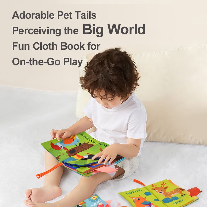 Soft Baby Cloth Book (8.5"X5")– Early Learning Sensory Toy for 0–12 Months - Image 3