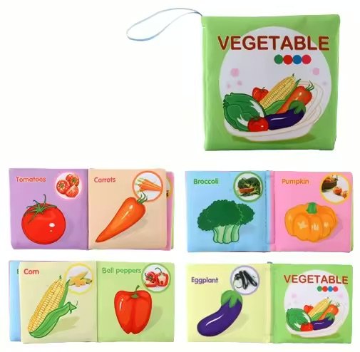 Soft Baby Cloth Book (4.5"x4.5") – Early Learning Sensory Toy for 0–12 Months - Image 6