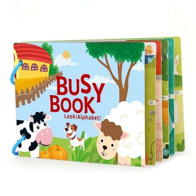 Farm Alphabet Busy Book – Montessori ABC Learning Quiet Book