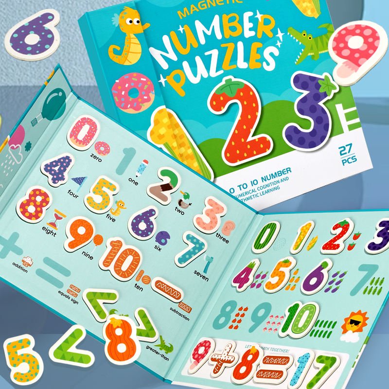 Magnetic Number Learning Book – Montessori Math Toy for Kids - Image 2