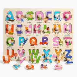 Alphabet Peg Puzzle Board (2–5 Years)
