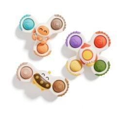 Soothing Space Sensory Spinning Toy with Suction Base (1–3 Years)
