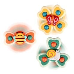 Soothing Sensory Suction Spinner Toy Set (3PCS) for Toddlers (1–3 Years)