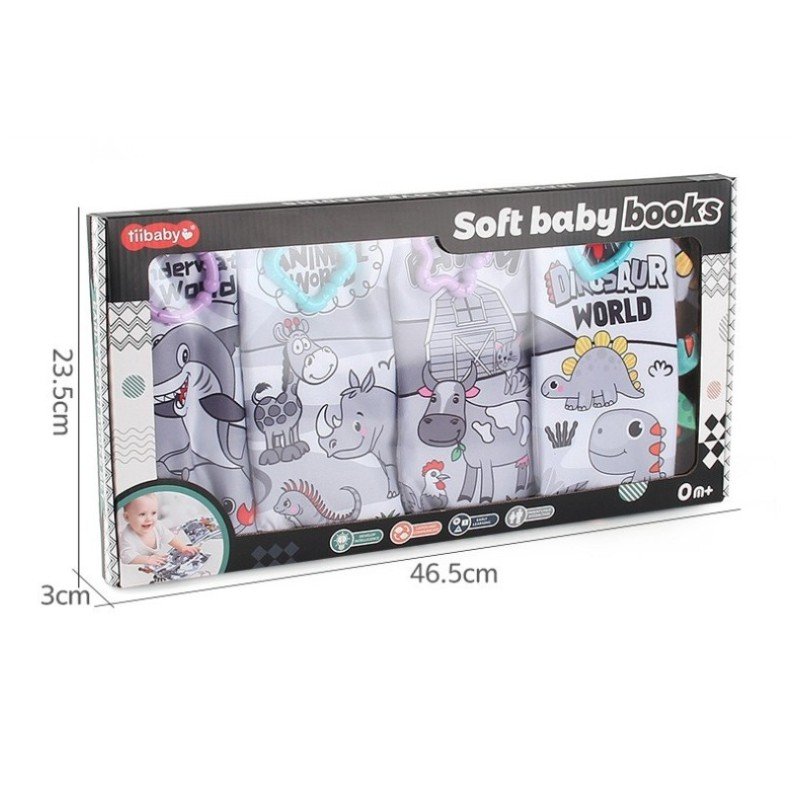 Baby Tail Cloth Book Set – Sensory Crinkle Books for Infants (0M+) - Image 11