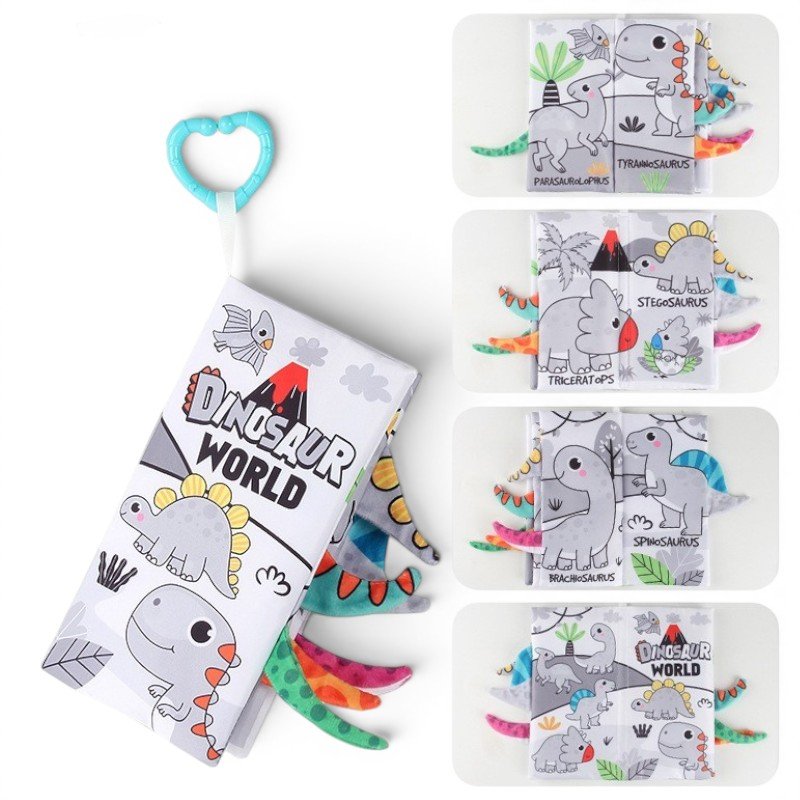 Baby Tail Cloth Book Set – Sensory Crinkle Books for Infants (0M+) - Image 6