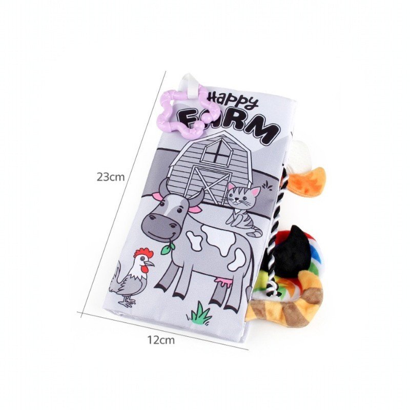 Baby Tail Cloth Book Set – Sensory Crinkle Books for Infants (0M+) - Image 10