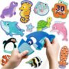 Ocean Animal Pairing Magnetic Puzzle (30 PCS) for Toddlers (1–3 Years)