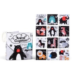 Soft Animal Cloth book Black and White