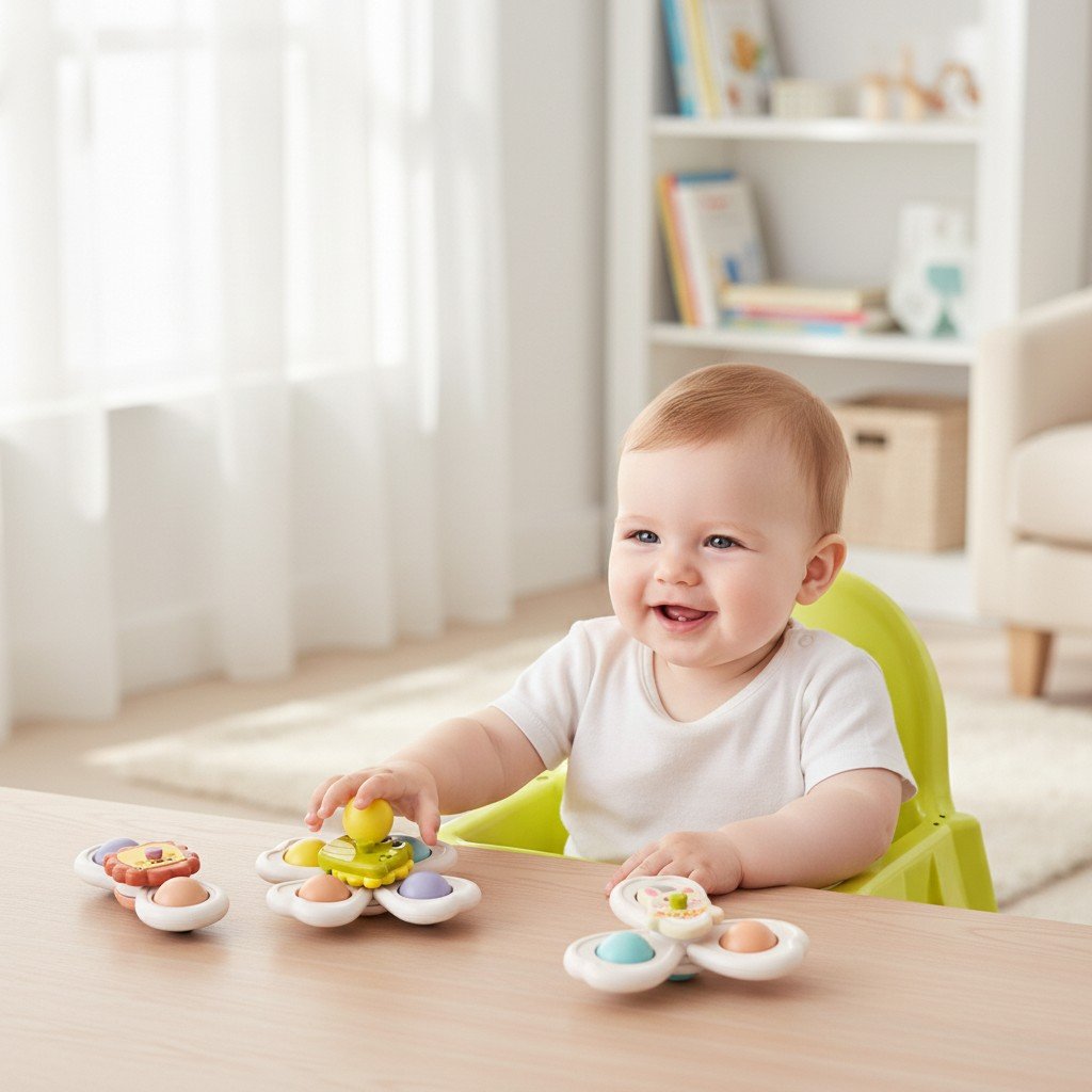 Baby Suction Cup Spinner Toy Set for Infants & Toddlers (3 PCS) - Image 5