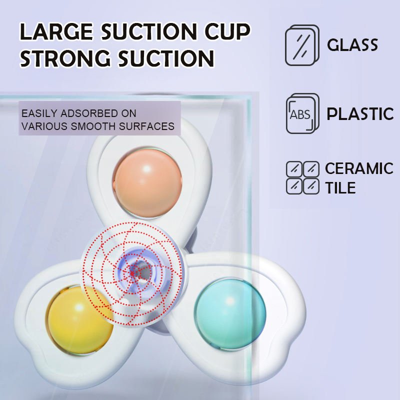 Baby Suction Cup Spinner Toy Set for Infants & Toddlers (3 PCS) - Image 3